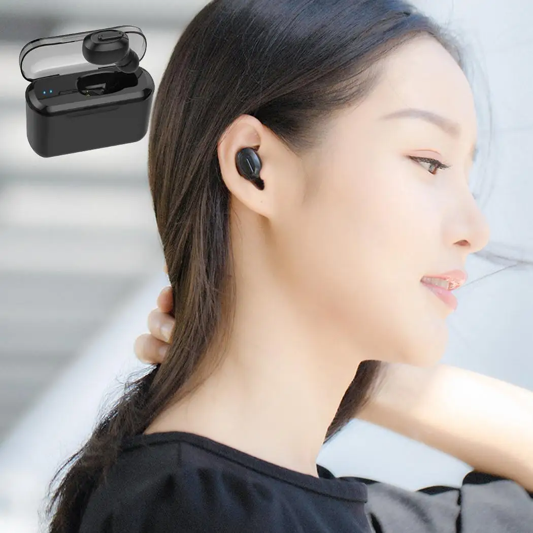Bluetooth беспроводная гарнитура в уши мини Музыка 50 мАч наушники да с микрофоном