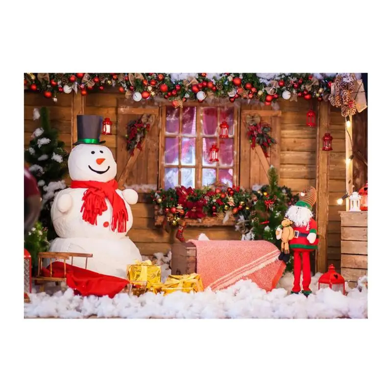 Рождественский фон ткань Снежный Санта-Клаус домашний декор фотостудия Рождественский Декор тканевой для домашнего фото реквизит - Цвет: 20
