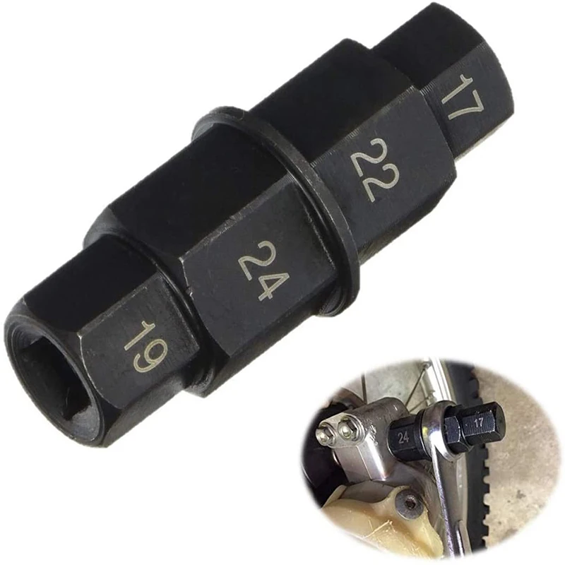 Attrezzo Mandrino Esagonale 17/19/22/24mm Per Asse Ruota Moto - Per CB1000RR, CBR600RR, R1, R6