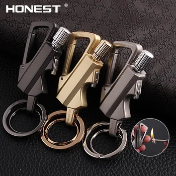

Matches Kerosene Lighter Multi-function Key Ring Outdoor Waterproof Portable Metal Keychain Petrol Lighters Band Bottle Opener
