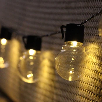 

10/20 LEDs Retro Edison Light Bulb Vintage Decoration Edison lamp String 220V Patio lights Replace Incandescent Bulbs EU Plug