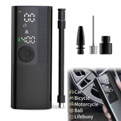 2022 compressor de ar do carro elétrico pneu inflável bomba mini portátil sem fio digital pneu inflator para motocicleta bicicleta automóvel