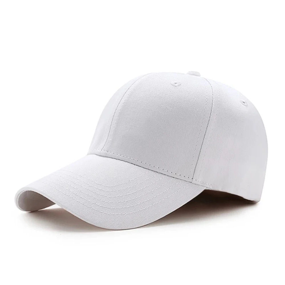 White Подходит для кепки с козырьком, Рекламные солнцезащитные шляпы, одноцветная Кепка, Кепка в стиле хип-хоп, Повседневная Кепка, 8 цветов, один размер, модная кепка - Цвет: White