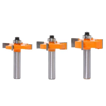 

New Milling Cutter Woodworking Tool, Sharp Slotting Cutter, Shank T-Slot Router Slotting Carbide, Durable Router Bit Three - Pie