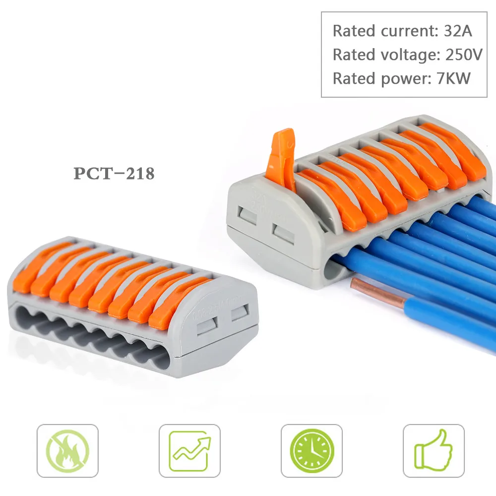 5 шт. 2pin 3pin 4pin 5pin 8pin led разъем проводник клеммный блок led светильник компактный Универсальный разъем провода