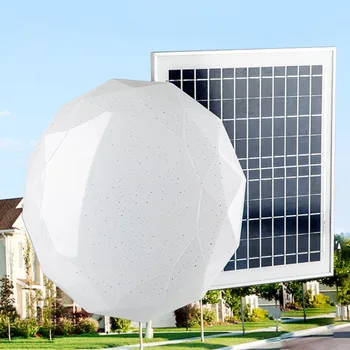

Solar LED Ceiling Light, Soft Light Effect, Round Light Bulbs, Non-glare And Fading, Waterproof Garage Corridor Ceiling Light