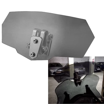 

For motor Transparent/Smoky Upper Outer Windshield Motorcycle Air Wind Deflectors Windscreen Bracket Adjustable