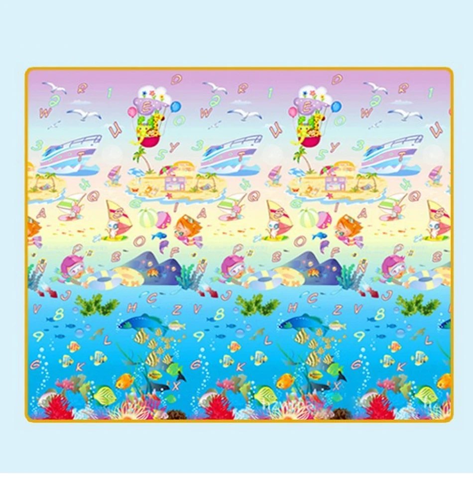 Tapete do Jogo do Bebê Tapete do Jogo Esteira de Dois Quebra-cabeças do Jogo do Bebê Tapetes de Brinquedo 0.5cm à Prova Dwaterproof Água Piso Crianças Desenvolvendo Criança Rastejando Jogo Lados 15 Brinquedos e hobbies
