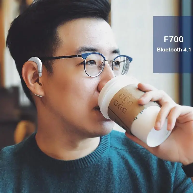 Наушники F700 безболезненные ушные крючки Bluetooth 4,1 Наушники Беспроводная гарнитура для телефона сопротивление 32Ω радиочастотный диапазон 10 м