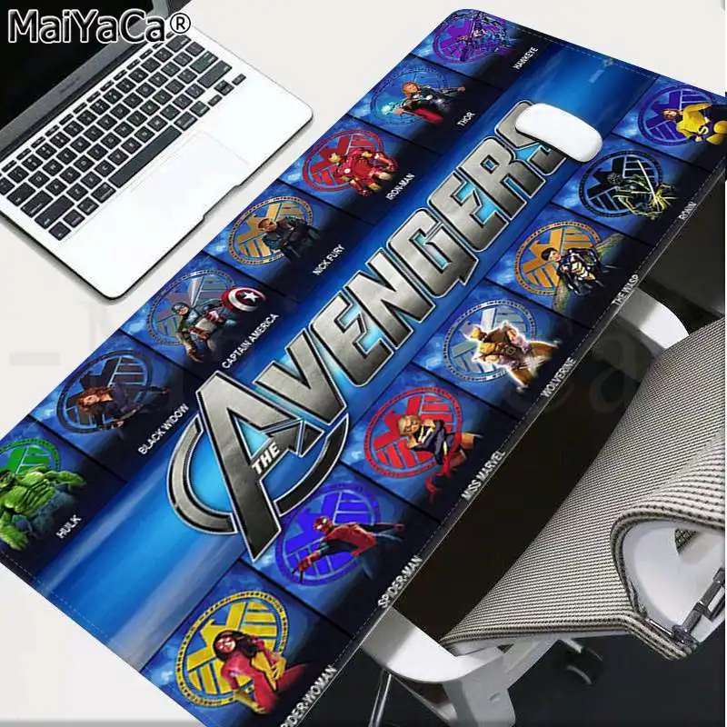 Maiyaca Marvel Мстители эндигровая клавиатура резиновый коврик игровой коврик для мыши Настольный коврик большой коврик для мыши клавиатуры коврик