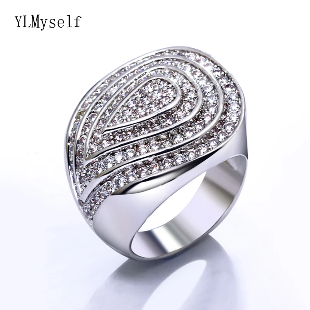 

Unique design finger rings new fashion jewelry expensive jewellery top quality fast shipping White trendy large female ring