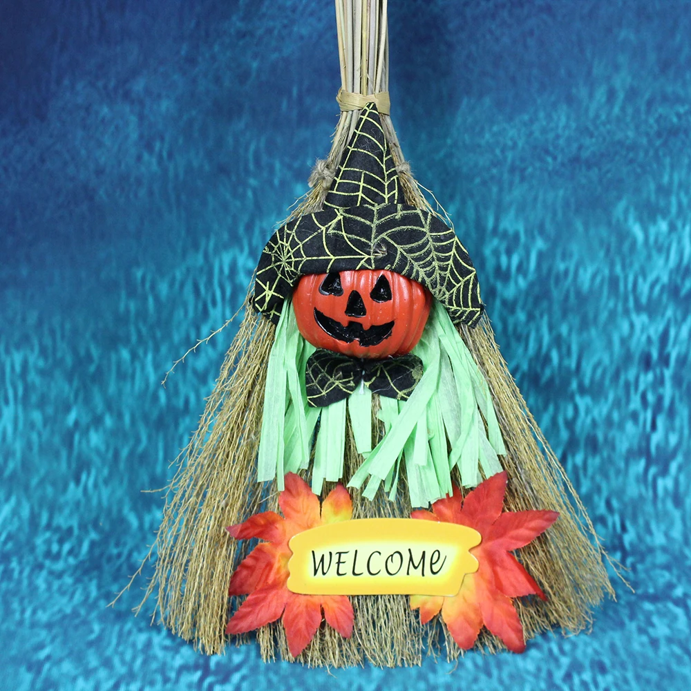  Halloween Decoration Witch Broom Pendant Light Party Ornaments Kindergarten Hanging Decoration For  - 4000170029342