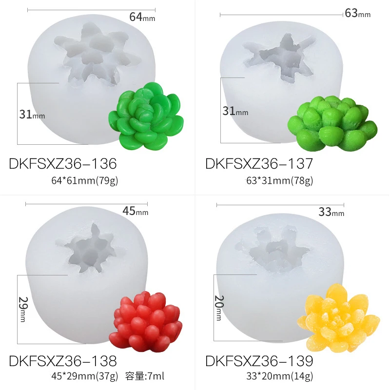 Силиконовая форма для суккулентов, пластырь для ароматерапии, горшок, мыло, форма ручной работы для кухни, помадка, Свеча для украшения торта, инструмент для рукоделия