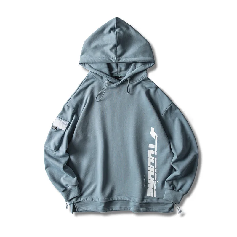 

Yi dao Vintage 2019 Autumn Trend Printed Letter Hoodie Men And Women Street Popular Brand Loose Casual Men's Sweatshirts & Hoodi
