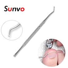 Sunvo, ложка для ногтей из нержавеющей стали, безопасная пароникья, специальная машинка для стрижки ногтей с двойной головкой, инструменты для маникюра и педикюра, набор для ухода за обувью