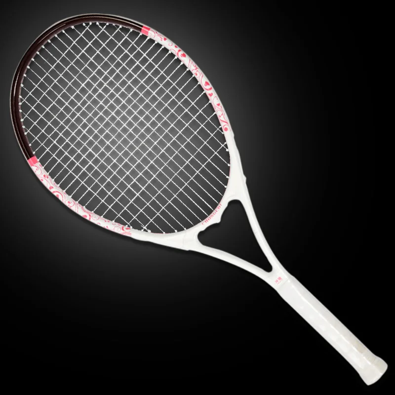 High Quality 100 Full Carbon Fiber Tennis Racket Max 58LBS 110sq.in