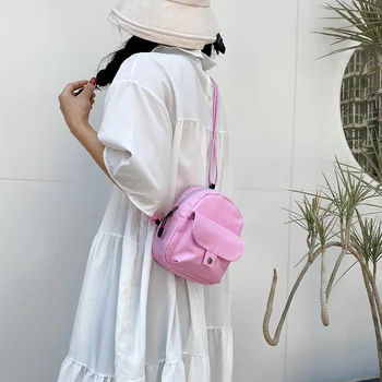 

Casual PU Women Shoulder Crossbody Bag Classic Texture Creative Design Chic Teenage Girl Travel Daily Mini Backpack