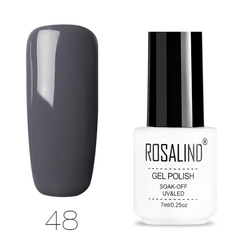 48 ROSALIND Гель-лак для ногтей все для маникюра Полупостоянный Vernis верхнее покрытие УФ светодиодный Гель-лак впитываемый для ногтей художественный Гель-лак для ногтей - Цвет: 48