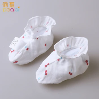 

Gauze foot cover Print Baby floor Socks Infant Child Socks Non-slip Newborn Socks Boy Girl Socks Children's Accessories