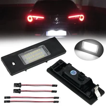 Becinsee – lumière de plaque d'immatriculation de voiture LED de remplacement, Signal lumineux blanc 12V 6500K, accessoires automobiles pour Alfa Romeo W8 147 BZ DS 2000 