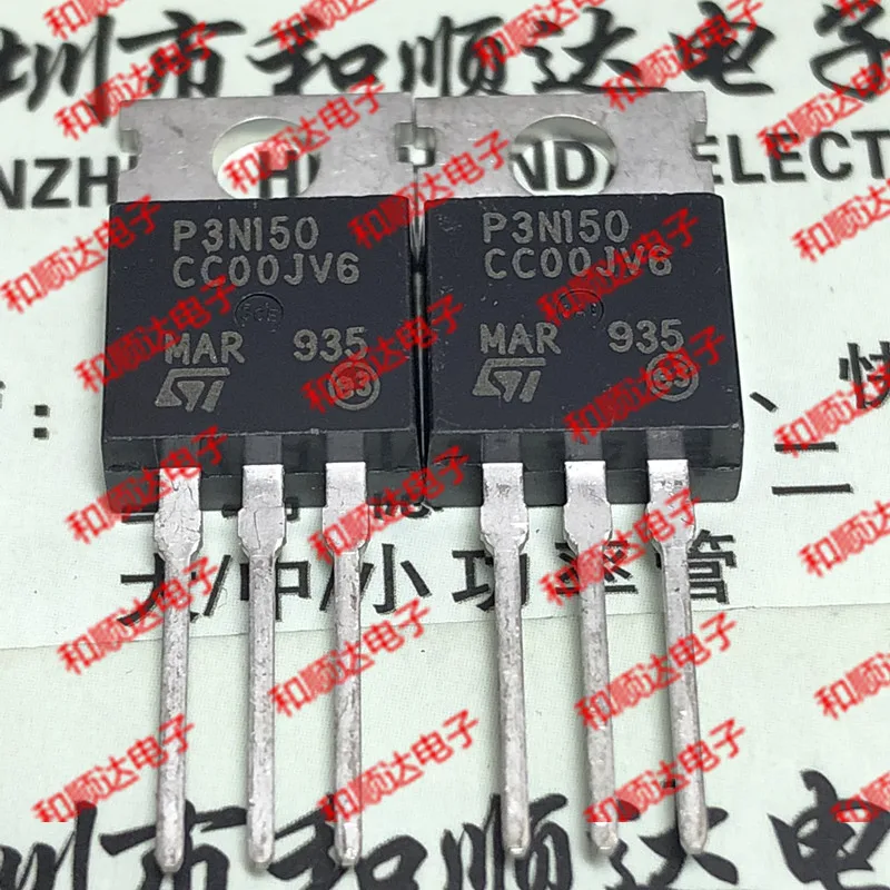 5 шт/STP3N150 P3N150 TO-220 1500V 3A