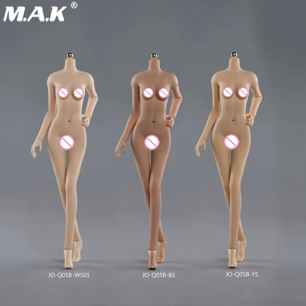 In Stock 1/6 Female Small Breast Action Figure Body JIAOU JO-Q05B Seamless Silicone Doll Suntan/Pale/Tan Skin | Игрушки и хобби