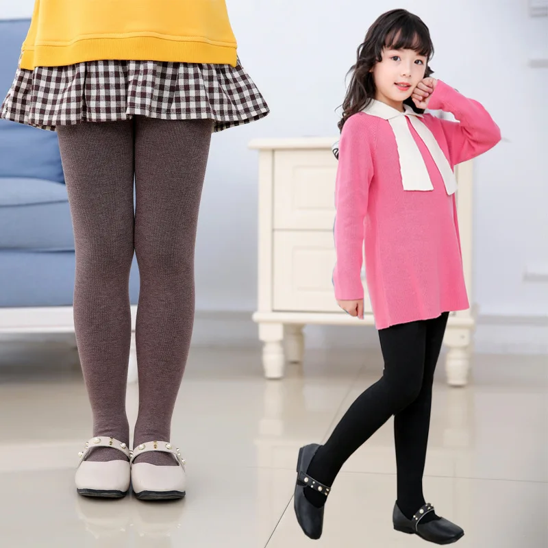 children's tights for girls Kid's pantyhose child stockings ballet warm velvet lined tights kids autumn winter 3/5/6/8 year