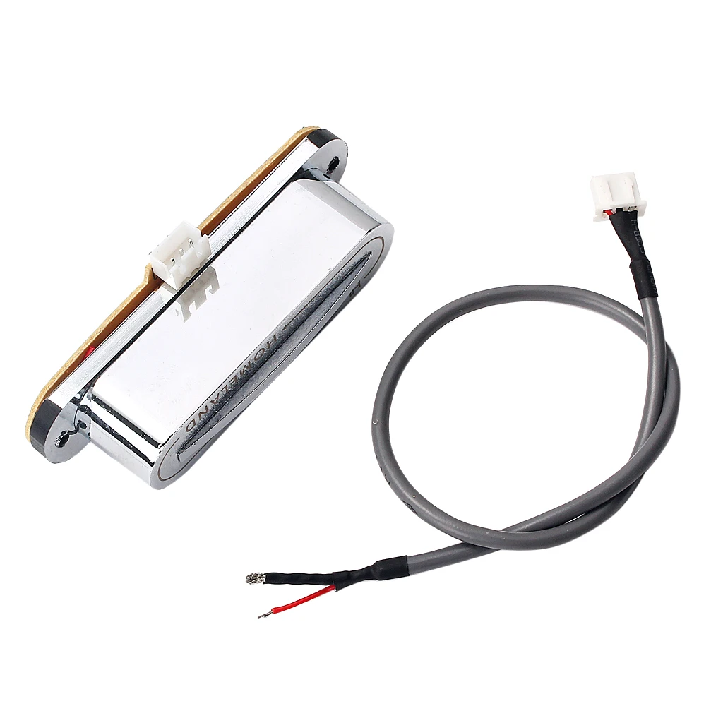 Silver Dual Rail Humbucker Pickup With Screws&Springs For Cigar Box Guitar Mandolin