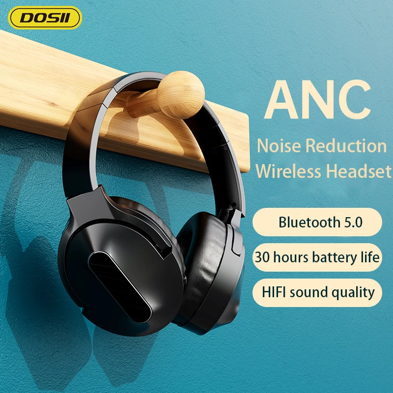 Dosii Gaming Activ Noise Cancelling Headphone Hifi Bass Stereo Headsets