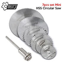 

7pcs set Mini HSS Circular Saw Blade Rotary Tool For Dremel Metal Cutter Power Tool Set Wood Cutting Discs Drill