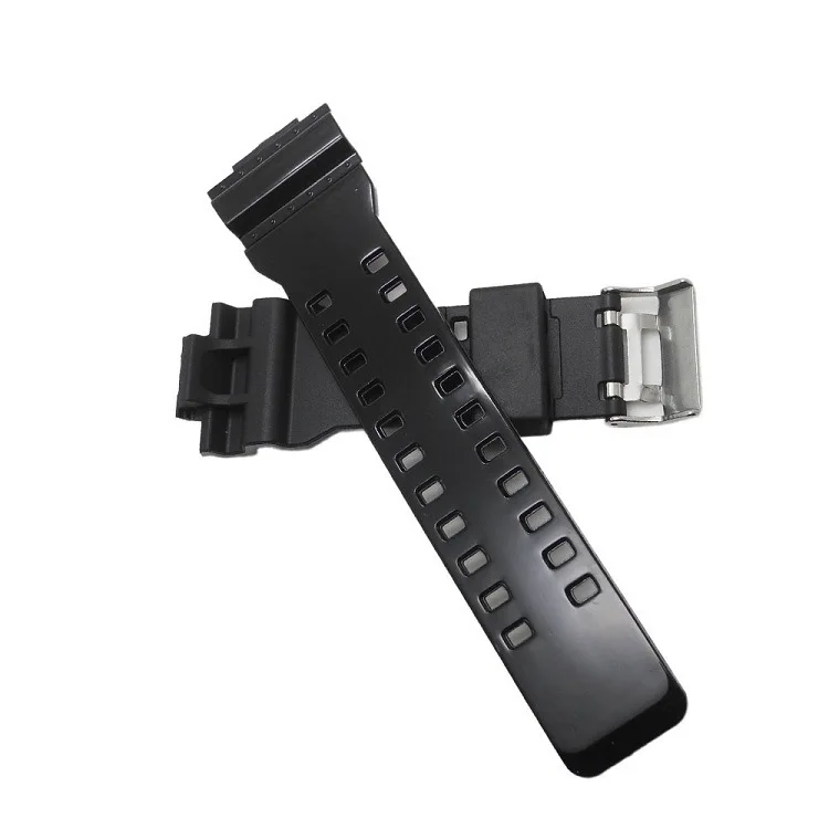 Ремешок для часов Casio GA100 GA110/120/GD100/120/GA300 спортивный ремешок для часов черный мягкий силиконовый резиновый браслет с пряжкой+ инструмент