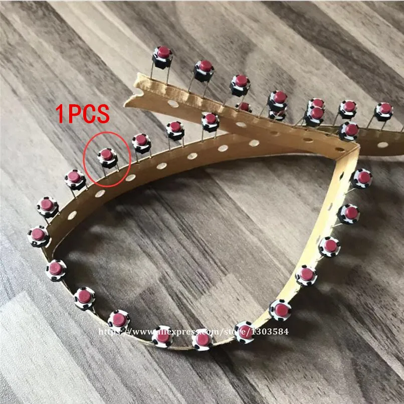 

50pc/lot TACT MICRO SWITCH DSG1117 For Pioneer CDJ DJM PLAYPAUSE CUE Red Color