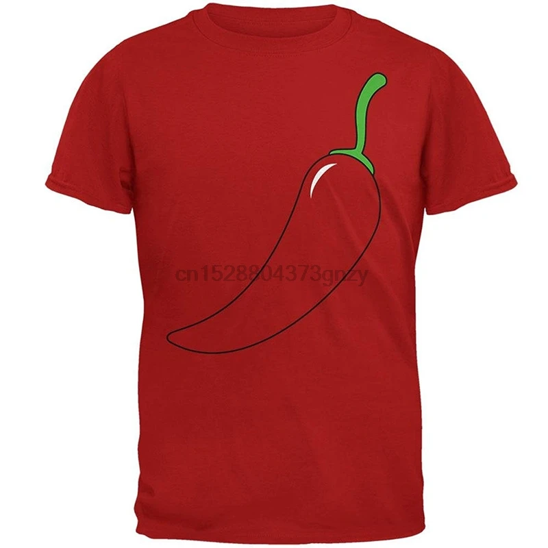 Graphic Tees Crew Neck Men Halloween Chili Pepper Costume Of Cinco De Mayo Mens Soft Short-Sleeve Gift Shirts2019 fashionable Br | Мужская