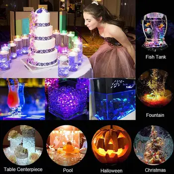 

Underwater fishing lights multicolor lighting 21 key three lights remote control waterproof diving candle light