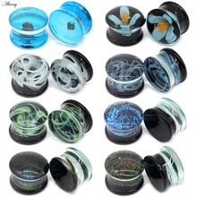 Alisouy 2 шт. Бутылочки для эфирных масел туннели для ушей расширители тоннели для ушей модный подарок для женщин и мужчин пирсинг ювелирные изделия для тела 6-16 мм