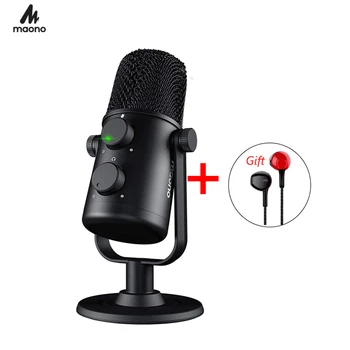 

Original AU-902 USB Condenser Microphone Cardioid Sreaming Mikrofon Podcast Studio Mic Metal Recording Microfone For YouTube