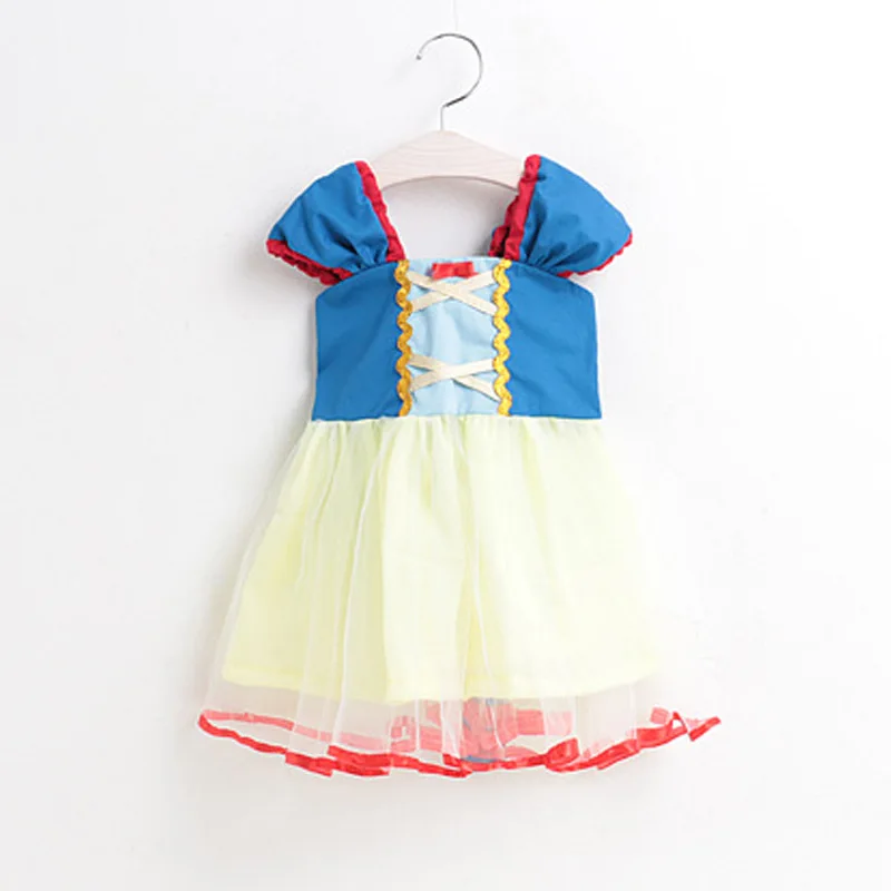 

Childrenswear a Generation of Fat 2019 Summer Girls Snow White Princess Dress Performance Wear Princess Vest Full Body Dress