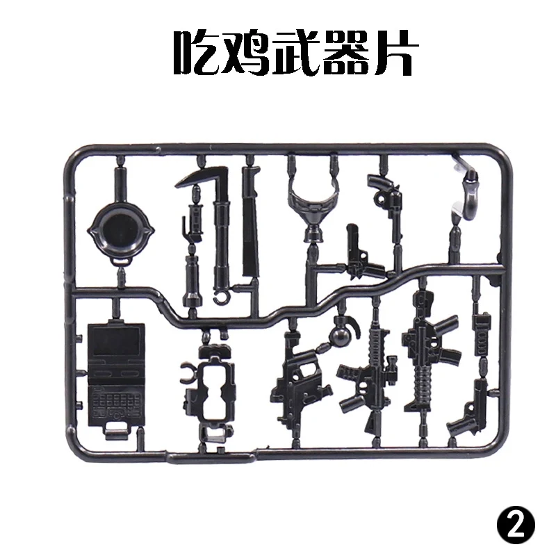 

Legoing Military Chicken Dinner Ww2 Diy Piece Single sale Guns Weapon Bricks Winner Winner Arms Building Blocks MPJ023 Militarys