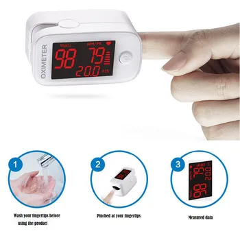 

Household Digital Fingertip pulse Oximeter Blood Oxygen Blood Oxygen Saturation Monitor with LED Screen | Digital for SpO2