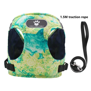 

NEW Dog Harness Adjustable Reflective Polyester Mesh Vest Breast-band Breathable For Small Dogs Lead Leash Collar Pet Products