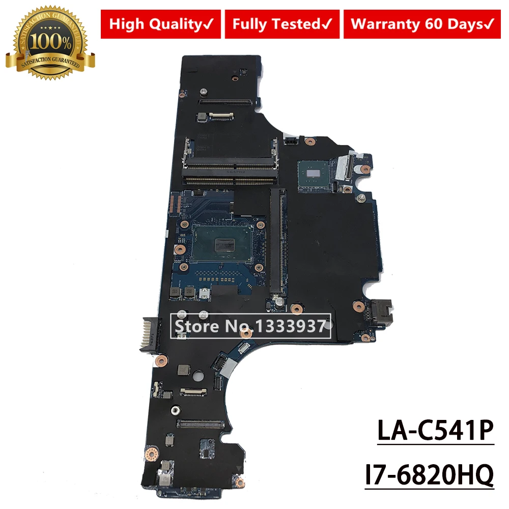 Материнская плата LA-C541P для Dell Precision 7510 M7510 Материнская плата ноутбука 86PC0 086PC0 CN-086PC0 SR2FU i7-6820HQ