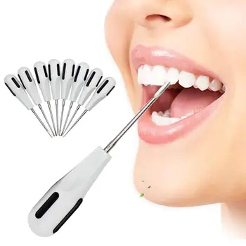 

Stainless steel orthodontic tooth extraction plastic wholesale white set 8 single piece handle G3A2