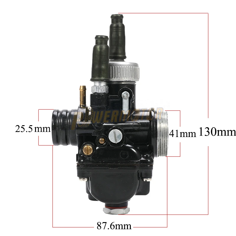 Черный гоночный мотоцикл карбюратор Carburador Carb 19 мм Dellorto реплика для PHBG Yamaha KTM Puch Zuma BWS100 двигатель мотоцикла