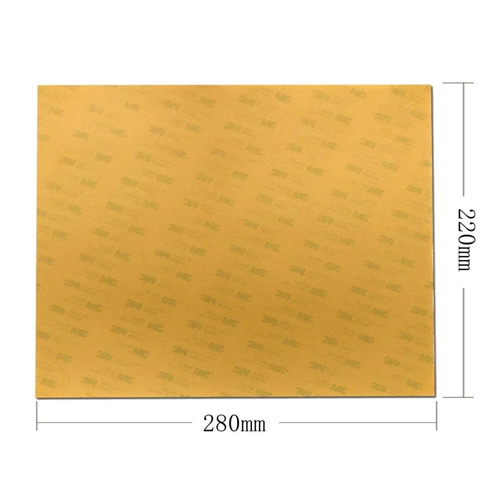 ENERGETIC 1mm pei ultem sheet 3d printer build surface 220x280mm with 3m 468mp adhesive tape for Tevo Tarantula parts | Компьютеры и