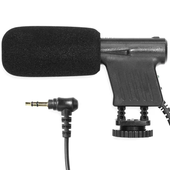 

3.5mm Mini Professional Condenser Microphone Wired Video Recording Interview Mic for DSLR Camera Filmmaking for Online Teaching