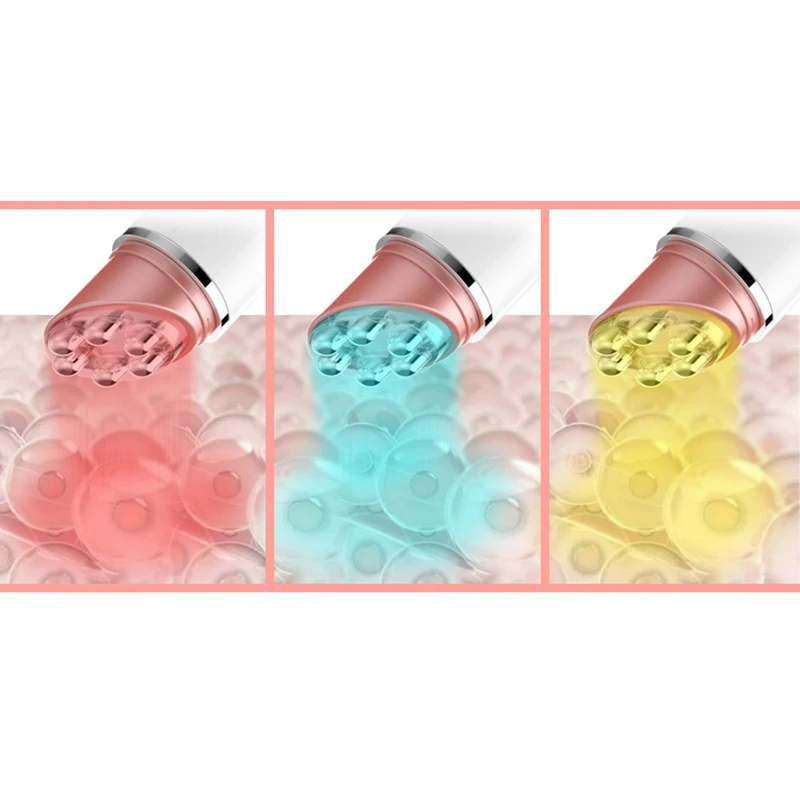 Hot TOD-1Pcs Rf Beauty Instrument Vibration Color Ion Import and Export Instrument Family Facial Electric Massage Bar Thermal