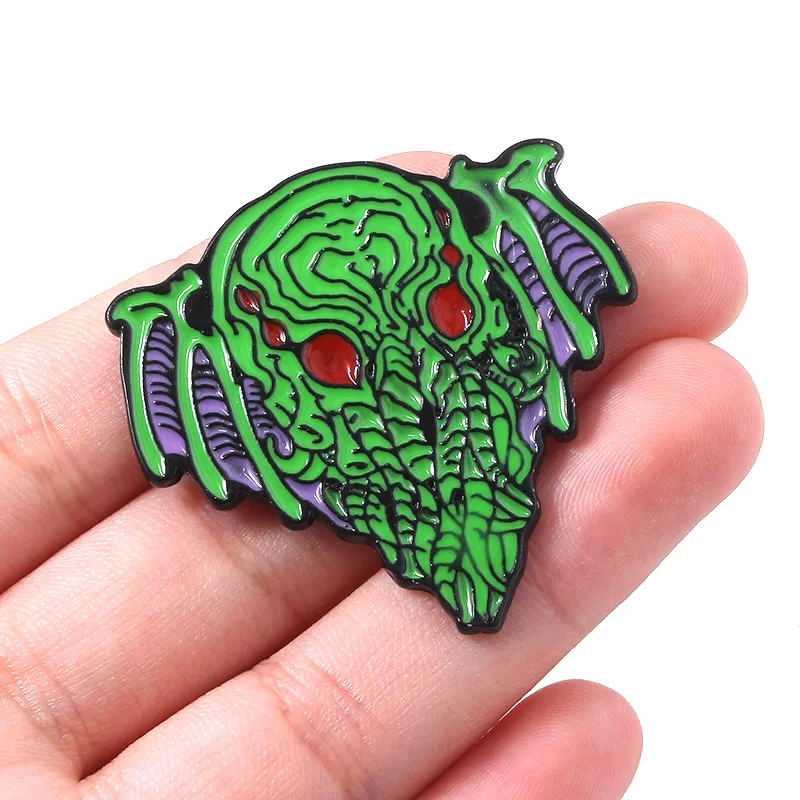 RJ Lovecraft Cthulhu значок Mythos брошь с вызовом металлическая эмалированная булавка
