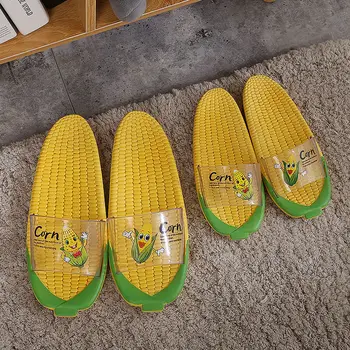 

Cartoon Corn Indoor Slippers Female Beach Flip Flops Cute Design Soft PVC Summer Shoes Woman Fashion Bathroom Slides SH343