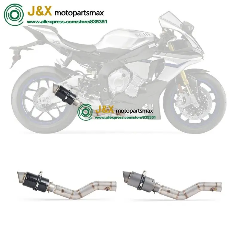 Полная выхлопная система без шнуровки для yamaha YZF R1 YZF1000 2009- мотоциклетный глушитель Модифицированная контактная Доильная труба