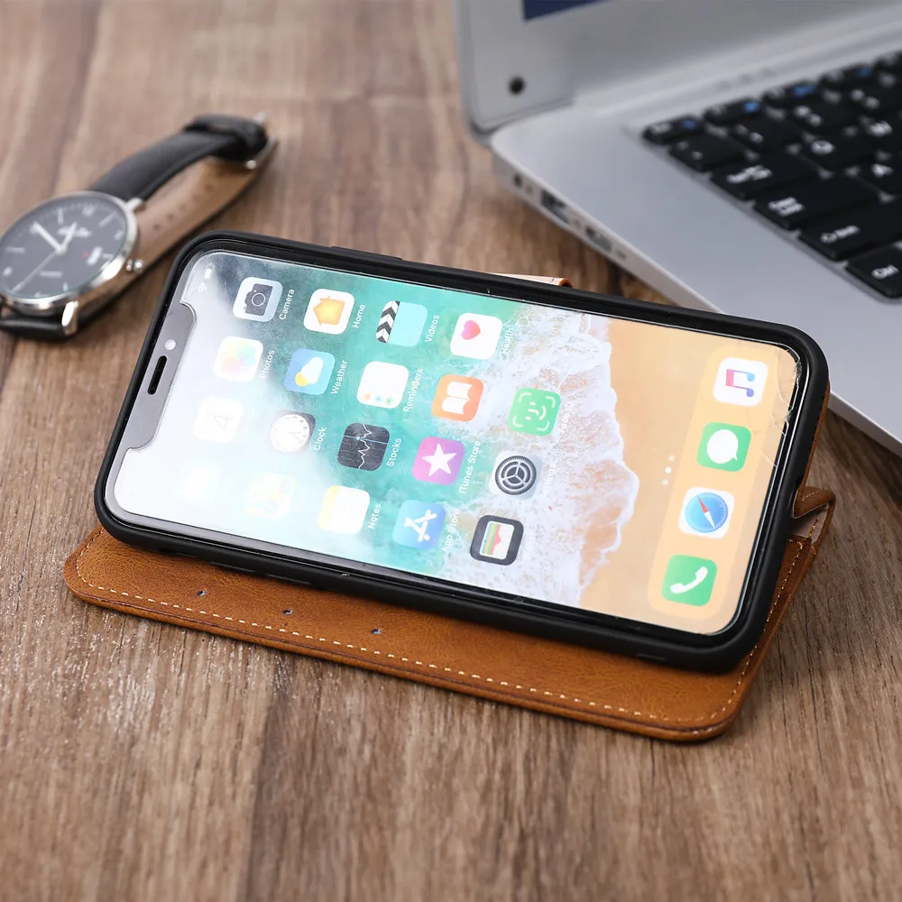 Leather Wallet Phone Case Cover